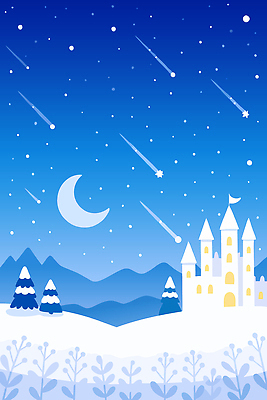 나무 별 백그라운드 겨울 일러스트 자연 밤하늘 하늘 조명 산 풍경 파란색 반짝임 고요 달 성 유성 눈덮임 겨울배경 국내일러스트 AI파일 자연요소 식물 건축물 계절 컬러 컨셉 모션 야간 생태계 파일형식 벡터