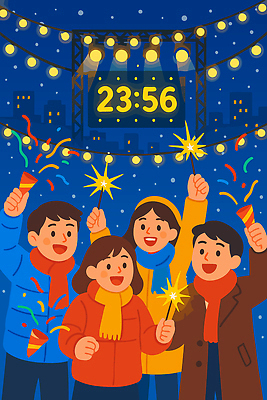 계절 감정 다수 컨셉 놀이 불 사람 이벤트 야간 파일형식 벡터 새해 불꽃놀이 카운트다운 여러명 파티 축제 모임 기쁨 겨울 축하 불꽃 소리 조명 저녁 도시 즐거움 시간 컬러 장식 국내일러스트 일러스트 AI파일 연말 기념