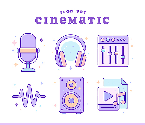 디자인 예술 음악 일러스트 그래픽 헤드폰 스피커 소리 믹서 영화 마이크 오디오 재생 비디오 창작 콘텐츠 스트리밍 국내일러스트 AI파일 음향기기 문화예술 전자제품 방송 파일형식 벡터