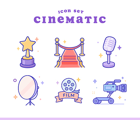 디자인 배너 예술 컬러 일러스트 이벤트 장식 카메라 촬영 소리 장비 트로피 필름 영화 마이크 스타 언론 레드카펫 국내일러스트 AI파일 음향기기 문화예술 전자제품 상_우승 파일형식 벡터