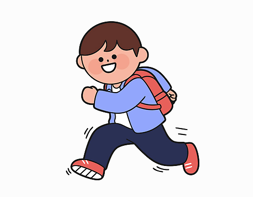 학생 길 어린이 가방 일러스트 학교 모션 놀이 표정 초등학교 일상 빨간색 친구 학습 달리기 운동 유치원 시간 즐거움 외출 주말 국내일러스트 AI파일 잡화 교육 감정 컬러 관계 건강 사람 라이프 파일형식 벡터