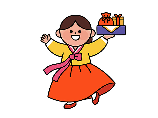 한국전통 전통 기념일 감정 아시아 컨셉 문화예술 표정 사람 신체부위 공휴일 전통의상 파일형식 벡터 한복 어린이 선물 기쁨 문화 춤 축제 한국 행복 웃음 옷 손 캐릭터 생일 명절 연휴 세계 축하 일러스트 국내일러스트 AI파일 새해