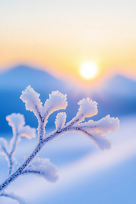 JPG 식물 편집이미지 백그라운드 겨울 자연 아침 가지 날씨 새해 산 눈꽃 풍경 햇빛 일출 흰색 나뭇가지 차가움 이미지편집 AI포토 AI콘텐츠 주간 나무 계절 컬러 채소 눈_날씨 태양 노을 생태계 파일형식