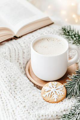 JPG 편집이미지 커피 음료 겨울 놀이 탁자 디저트 주택 따뜻함 책 쿠키 식사 소나무 담요 라떼 편집실사 AI포토 AI콘텐츠 나무 계절 음식 가구 건물 CG 파일형식