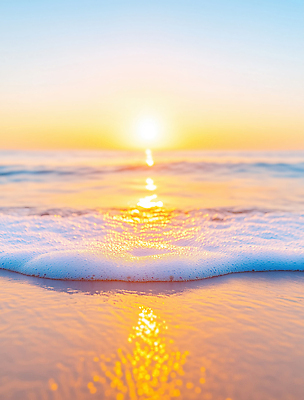 JPG 편집이미지 파도 바다 자연 하늘 바람 새해 풍경 해변 태양 일출 노을 고요 일몰 물거품 수평선 편집실사 AI포토 AI콘텐츠 자연요소 날씨 거품 CG 생태계 파일형식