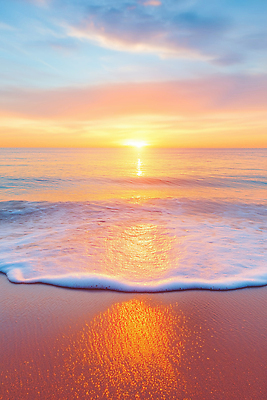 JPG 편집이미지 물결 파도 바다 컬러 자연 하늘 새해 해변 태양 일출 일몰 저녁 수평선 편집실사 AI포토 AI콘텐츠 자연요소 노을 야간 CG 생태계 파일형식