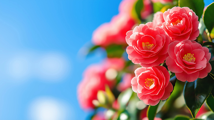 식물 계절 꽃 컬러 한국 CG 생태계 냄새 파일형식 AI콘텐츠 분홍색 정원 봄 뷰티풀 자연 생명 성장 향기 잎 편집이미지 편집실사 JPG 제주도 동백 겨울 AI포토