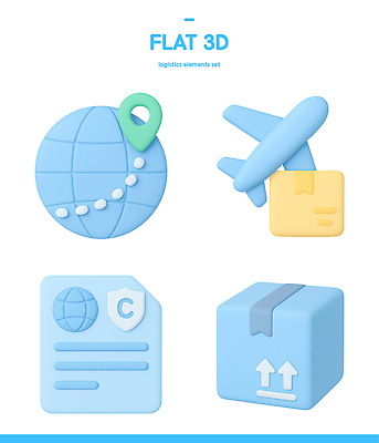 도형 PSD 아이콘 세계지도 비행기 3D아이콘 상자 3D 운송업 상품 배송 서비스 택배 패키지 물류 경로 요금 산업 지도 항공교통 대중교통 세계 디지털합성 파일형식