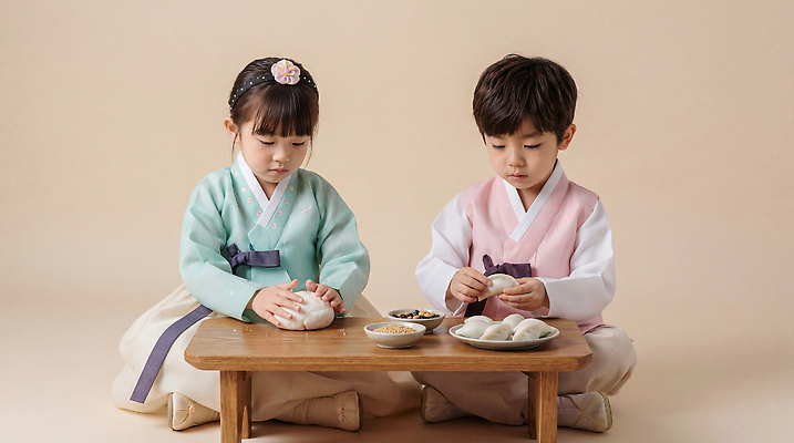 식물 한국전통 전통 기념일 아시아 가구 모션 사람 신체부위 전통의상 CG 파일형식 어린이 한복 떡 만들기 두명 탁자 재료 나무 놀이 한국 문화 손 편집이미지 편집실사 JPG 명절 의료성형뷰티