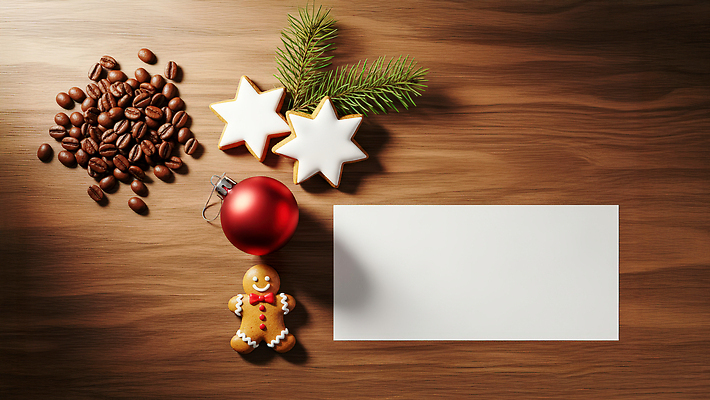 자연요소 식물 계절 기념일 커피 음료 가구 디저트 CG 파일형식 원두 나무 탁자 크리스마스 장식 과자 별 오브젝트 겨울 음식 요리 편집이미지 JPG 편집실사