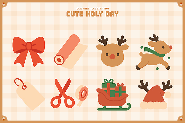 디자인 감정 리본 컬러 크리스마스 일러스트 사슴 선물 장식 파티 꼬리표 귀여움 축제 루돌프 포장지 즐거움 준비 썰매 아이템 연말 국내일러스트 AI파일 기념일 컨셉 포장 포유류 이벤트 라벨 파일형식 벡터