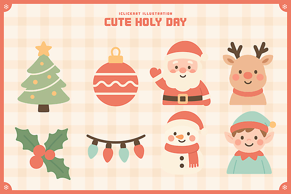 감정 크리스마스 겨울 일러스트 가족 눈사람 사슴 조명 요정 선물 장식 크리스마스트리 산타클로스 축제 루돌프 색칠 분위기 즐거움 뷰티풀 홀리데이 국내일러스트 AI파일 계절 기념일 컨셉 포유류 관계 휴가 파일형식 벡터