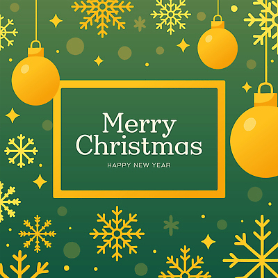 디자인 계절 백그라운드 크리스마스 겨울 일러스트 새해 기념 프레임 그래픽 장식 초록색 장난감 노란색 축제 축하 인사 눈송이 그림 연말 국내일러스트 AI파일 기념일 컬러 컨셉 눈_날씨 예절 파일형식 벡터