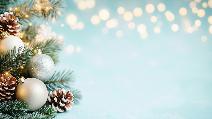 나무 식물 계절 기념일 컬러 크리스마스장식 크리스마스 채소 모션 CG 파일형식 장식 소나무 조명 금색 은색 가지 반짝임 축제 연말 겨울 크리스마스트리 편집실사 JPG 편집이미지 오너먼트 보케