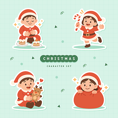 캐릭터 기념일 감정 크리스마스 관계 사슴 표정 사람 이벤트 파일형식 벡터 모션 선물 루돌프 어린이 축제 장식 즐거움 파티 웃음 기쁨 가족 친구 색칠 일러캐릭터 AI파일 일러스트