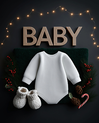 옷 계절 기념일 신발 사람 장식 3D 아기용품 파일형식 아기 백그라운드 겨울 유아복 아기신발 손뜨개 크리스마스 오브젝트 조명 방울 JPG 편집3D 편집이미지