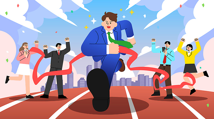 옷 컨셉 모션 건강 사람 경기 최고 육상스포츠 파일형식 벡터 마라톤 대회 결승선 남자 달리기 축하 도시 운동 경쟁 활발 에너지 목표 우승 운동복 협력 연습 도전 성공 AI파일 일러스트 국내일러스트