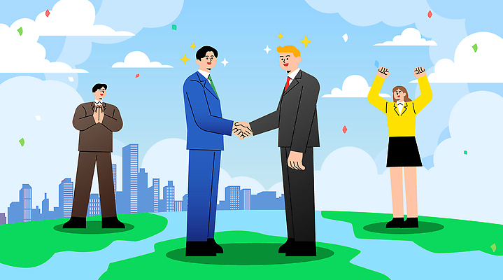 직업 컨셉 비즈니스 경제 파일형식 벡터 계약 협상 도시 백그라운드 사람 성공 협력 금융 법 발표 만남 전문직 관계 축하 결과 AI파일 일러스트 국내일러스트