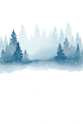 JPG 나무 식물 백그라운드 겨울 일러스트 자연 하늘 날씨 조명 수채화 풍경 파란색 환경 공간 안개 흰색 분위기 숲 묘사 수목 평면 국내일러스트 계절 컬러 컨셉 생태계 파일형식