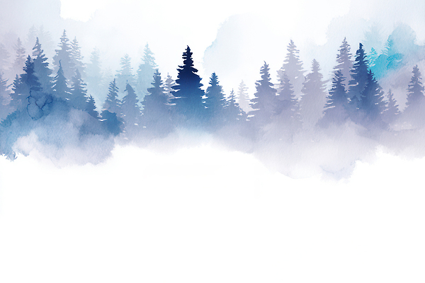 JPG 모양 나무 선 컬러 겨울 일러스트 자연 하늘 생명 아침 수채화 풍경 환경 공간 안개 숲 그림 조화 수목 경관 국내일러스트 주간 식물 계절 날씨 생태계 파일형식