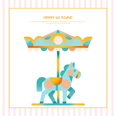 모양 PSD 동물 디자인 어린이 예술 컬러 백그라운드 일러스트 놀이 지붕 놀이공원 게임 말_동물 그리기 중앙 놀이기구 스케치 즐거움 회전목마 국내일러스트 감정 포유류 모션 미술 사람 테마파크 파일형식