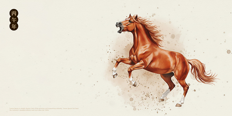 PSD 동물 예술 컬러 백그라운드 일러스트 모션 자연 생명 털 힘 표현 말 말_동물 우아함 묘사 그림 장면 조화 국내일러스트 병오년 컨셉 포유류 생태계 파일형식 2026년