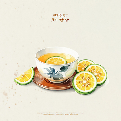 PSD 접시 디자인 여유 음료 음식 컬러 과일 일러스트 탁자 귤 그래픽 식사 차 슬라이스 향 레시피 차마시기 국내일러스트 식기 감정 가구 마시기 파일형식