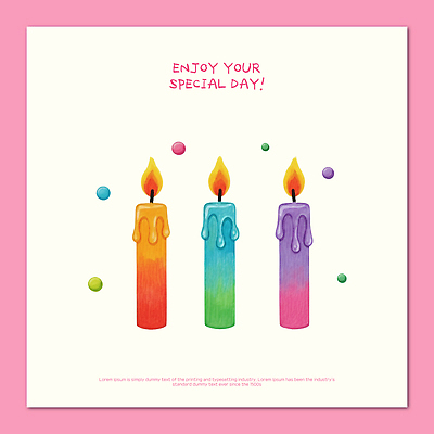 PSD 기념일 행복 별 컬러 일러스트 촛불 바닥 장식 파티 축하 생일파티 생일 풍선 초코케이크 국내일러스트 자연요소 감정 컨셉 초 이벤트 케이크 파일형식