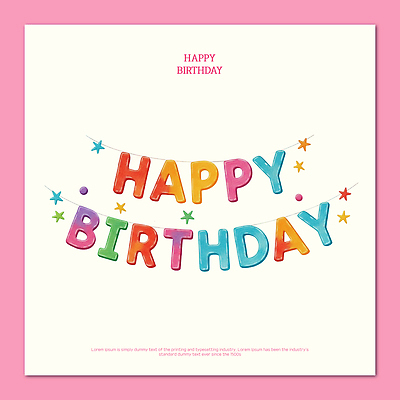 자연요소 기념일 감정 컨셉 관계 이벤트 생일 오브젝트 파일형식 장식 축하 문구용품 컬러 백그라운드 파티 기념 생일파티 문자 별 풍선 즐거움 행복 분위기 선물 가족 친구 모임 PSD 일러스트 국내일러스트