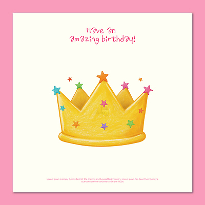 PSD 디자인 기념일 별 분홍색 컬러 크리스마스 일러스트 왕관 선물 이벤트 그래픽 장식 노란색 파티 축하 생일 즐거움 그림 국내일러스트 자연요소 감정 컨셉 파일형식