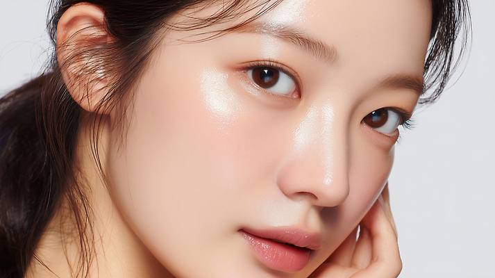 컨셉 사람 신체부위 뷰티 CG 파일형식 여자 피부 관리 건강 집중 손 빛 얼굴 청춘 편집실사 JPG 편집이미지 피부관리 의료성형뷰티