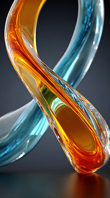 JPG 모양 편집이미지 디자인 예술 컬러 조각 유리 추상 장식 파란색 빛 반사 주황색 광선 배열 작품 편집3D 무늬 재질 미술 3D 파일형식