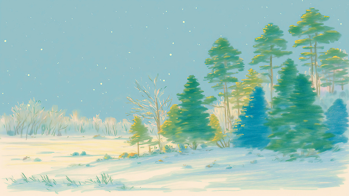 JPG 나무 겨울 일러스트 자연 하늘 날씨 나뭇잎 산 풍경 숲속 숲 조경 조용 1월 소백산 눈내림 국내일러스트 AI일러스트 AI콘텐츠 식물 계절 잎 눈_날씨 날짜 생태계 단양 파일형식