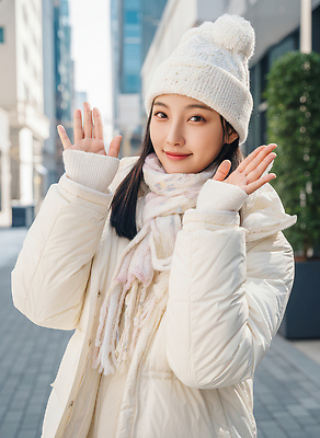 JPG 편집이미지 손 여자 포즈 겨울 날씨 거리 따뜻함 미소 건물 햇빛 스카프 코트 도시 겨울옷 오후 의료성형뷰티 편집실사 건축물 옷 계절 표정 사람 신체부위 태양 목도리 외투 CG 파일형식