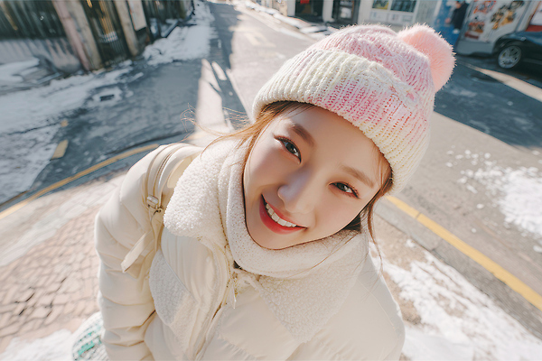 JPG 편집이미지 여자 행복 겨울 거리 웃음 풍경 소녀 일상 코트 외출 겨울옷 기온 의료성형뷰티 편집실사 옷 계절 감정 어린이 날씨 표정 사람 라이프 외투 CG 파일형식