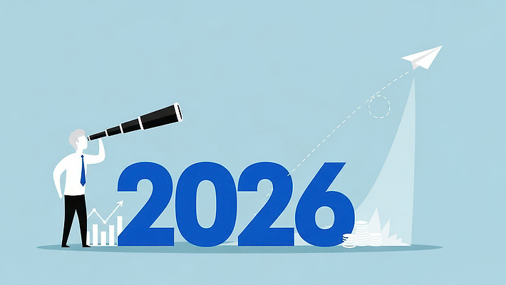 JPG 편집이미지 시선 미래 비행기 사람 타이포그라피 경제 파란색 숫자 망원경 성장 비행 관찰 목표 계획 예측 종이비행기 서류판 2026년 이미지편집 병오년 문자 컬러 컨셉 항공교통 모션 대중교통 사무용품 연도 종이접기 파일형식