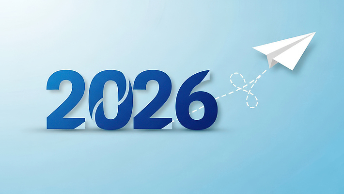 JPG 편집이미지 디자인 상징 백그라운드 미래 아이디어 타이포그라피 그래픽 파란색 숫자 비행 목표 계획 종이비행기 비전 상상력 창의성 2026년 이미지편집 병오년 문자 컬러 컨셉 연도 종이접기 파일형식