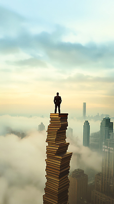 JPG 편집이미지 남자 실루엣 하늘 성공 아침 서기 풍경 빌딩 책 도시 장면 책더미 의료성형뷰티 이미지편집 주간 컨셉 모션 촬영기법 사람 건물 무더기 파일형식
