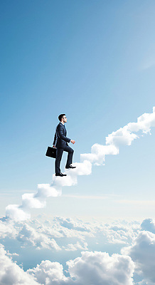 JPG 편집이미지 남자 비즈니스 하늘 밝음 풍경 정장 계단 꿈 목표 상승 오르기 노력 순간 의료성형뷰티 이미지편집 옷 컨셉 모션 사람 파일형식