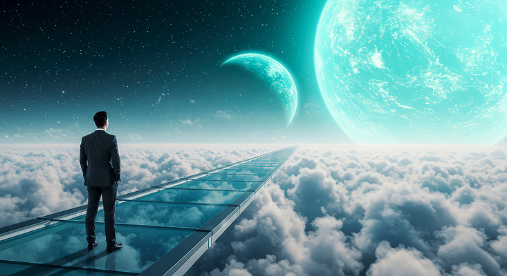 JPG 편집이미지 남자 길 여행 하늘 풍경 빛 우주 공간 꿈 행성 관찰 투명 저녁 신비 의료성형뷰티 이미지편집 컨셉 모션 사람 야간 파일형식