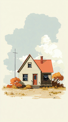 JPG 나무 일러스트 자연 지붕 주택 초가집 풍경 건물 생활 환경 주황색 고요 시골 편안함 땅 조경 난방 거주 국내일러스트 AI일러스트 AI콘텐츠 식물 건축물 컬러 한옥 감각 생태계 파일형식