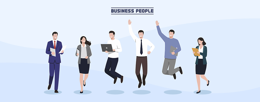 여자 남자 일러스트 비즈니스 모션 성공 회의 커뮤니케이션 협력 사람 컴퓨터 사무실 점프 기계 기쁨 작업 사무 비즈니스맨 비즈니스우먼 문서 의견 전문 국내일러스트 AI파일 감정 컨셉 전자제품 업무 직장인 파일형식 벡터