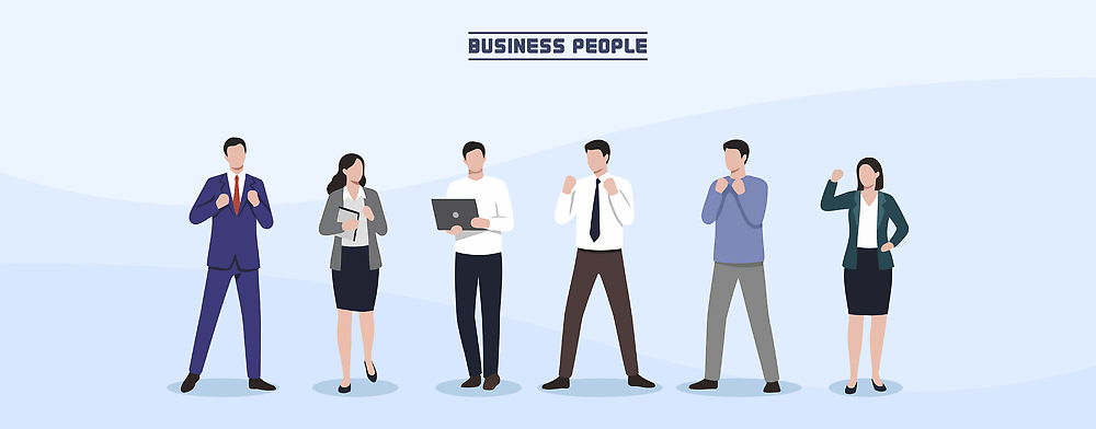 여자 남자 일러스트 비즈니스 모션 회의 협력 직장 기술 관리 대화 사람 사무실 업무 비즈니스맨 비즈니스우먼 그룹 결과 소통 전문 국내일러스트 AI파일 컨셉 회사 말하기 작업 직장인 파일형식 벡터