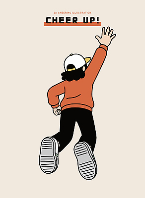 캐릭터 손 디자인 일러스트 응원 모션 사람 일상 주황색 표현 메시지 스웨터 즐거움 그림 긍정 소통 특징 국내일러스트 AI파일 감정 컬러 컨셉 상의 라이프 신체부위 파일형식 벡터