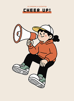 일러스트 응원 모션 청소년 소년 확성기 양손 그리기 메시지 스니커즈 즐거움 그림 긍정 소통 환기구 국내일러스트 AI파일 손 남자 감정 어린이 운동화 컨셉 사람 환풍기 파일형식 벡터