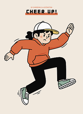 디자인 포즈 일러스트 모션 표정 건강 사람 일상 운동복 달리기 운동 에너지 즐거움 에어로빅 카운트 흥미 스타일 국내일러스트 AI파일 옷 감정 컨셉 라이프 춤 파일형식 벡터