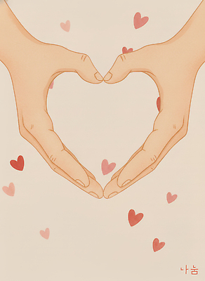 모양 PSD 손 기호 디자인 감정 컬러 일러스트 관계 따뜻함 사랑 사람 하트 마음 표현 작음 그림 조화 기부 국내일러스트 문자 신체부위 크기 파일형식