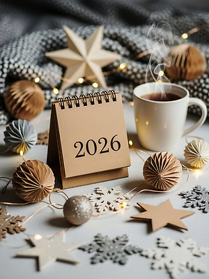 JPG 모양 편집이미지 종이 커피 백그라운드 크리스마스 겨울 탁자 조명 새해 따뜻함 장식 달력 눈송이 스타 말띠 2026년 이미지편집 병오년 AI컴퓨터그래픽 AI콘텐츠 계절 기념일 음료 가구 눈_날씨 십이지신 말_동물 연도 파일형식