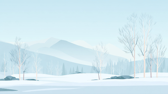 JPG 나무 계절 길 겨울 일러스트 자연 하늘 바람 산 풍경 설원 소리 나뭇가지 차가움 땅 조용 평야 설산 산맥 국내일러스트 AI일러스트 AI콘텐츠 자연요소 식물 날씨 눈_날씨 생태계 파일형식