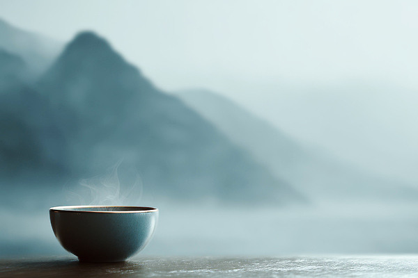 JPG 편집이미지 자연 탁자 아침 휴식 산 풍경 일상 촬영 안개 뜨거움 차 김 명상 조용 순간 편집실사 AI포토 AI콘텐츠 주간 음료 가구 컨셉 날씨 라이프 해조류 CG 생태계 파일형식